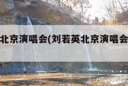 刘若英北京演唱会(刘若英北京演唱会门票价格)