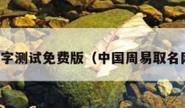 宝宝名字测试免费版（中国周易取名网免费）