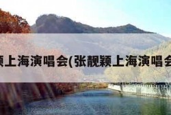 张靓颖上海演唱会(张靓颖上海演唱会时间)