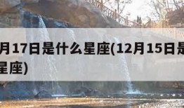 12月17日是什么星座(12月15日是什么星座)