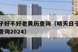 明天日子好不好老黄历查询（明天日子好不好老黄历查询2024）