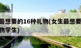 女生最想要的16种礼物(女生最想要的16种礼物学生)