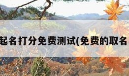 宝宝起名打分免费测试(免费的取名软件)