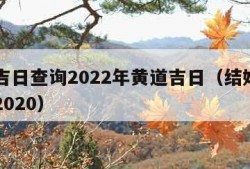 结婚吉日查询2022年黄道吉日（结婚吉日查询2020）