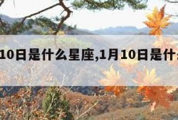 9月10日是什么星座,1月10日是什么星座