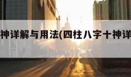 八字十神详解与用法(四柱八字十神详解大全)