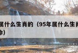 95年属什么生肖的（95年属什么生肖的是什么命）