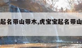 虎宝宝起名带山带木,虎宝宝起名带山带木的名字